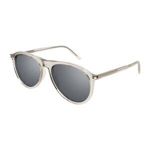 NEW SL667 003 SAINT LAURENT SUNGLASSES MEN ROUND BEIGE EYEWEAR SL 667 003